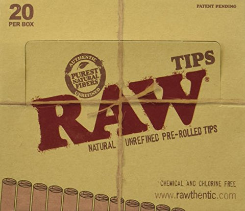 Raw 949 Unbleaced Pre-Rolled Tips 20Packs/Box