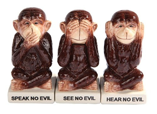 No Evil Monkeys SP w/ Toothpick Holder