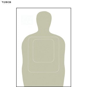 TQ-15 Gray Full Size Cardboard Target 24" x 40"