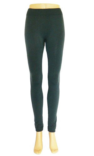 Anemone Women's Cozy Winter Fleece Lined Seamless Leggings,One Size,Charcoal