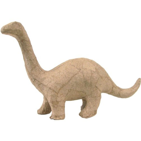 Decopatch Papier-Mache Small Animal Figurines - 4 1/2 to 5" - Brontosaurus