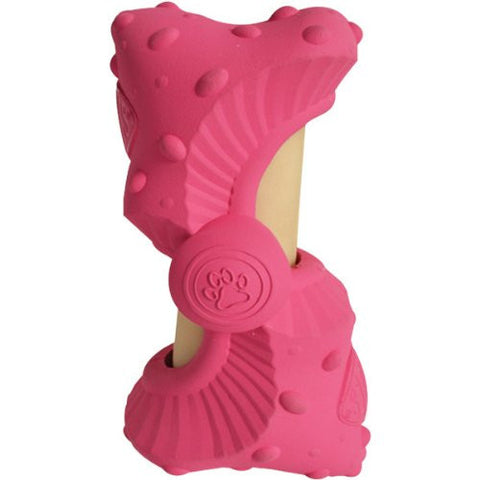 SUPER SIZE RUFFHIDES  FILLED WITH RAWHIDE - DEEP PINK