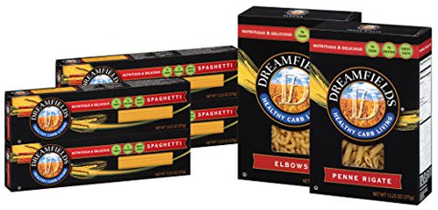 4 boxes Spaghetti and 1 box Penne Rigate and 1 box Elbows