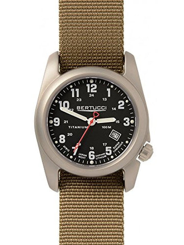 A-2T Original Classics 40mm 7/8" 1.9oz Black Dial Defender Khaki Band