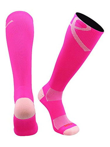 Aware Over-Calf 2 - w/Large BCA Ribbon, Hot Pink–Pink, Small