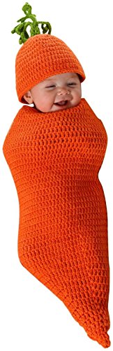 Carrigan the Carrot Swaddle & Hat 0/3M