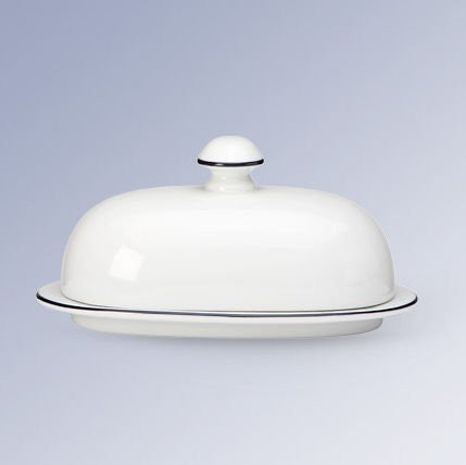 DANSK - CHRISTIANSHAVN BLUE CVRD BUTTER DISH