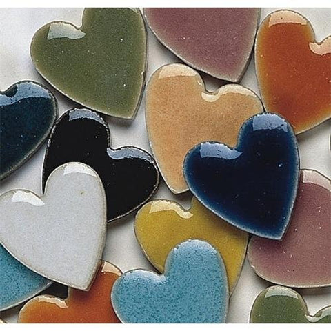 1" Heart Shaped Tile, 1-lb.