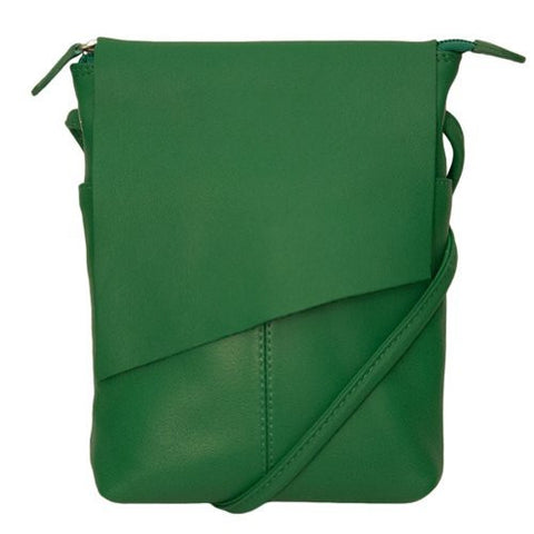 Rawhide Flap/Crossbody With Adjustable Strap,  Moss Green