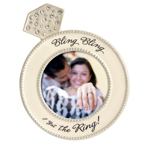 Bling Bling I Got The Ring" Frame. Holds 4x4 Photo