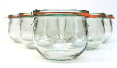 ½ L Tulip Jar (6 jars w/ glass lids, 6 rings, & 12 clamps)