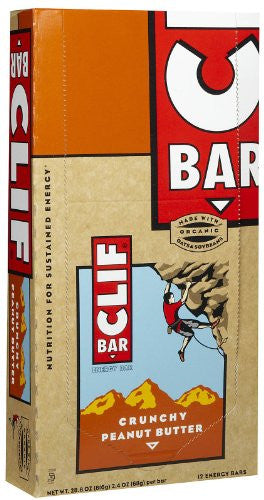 Clif Bar Crunchy Peanut Butter Energy Bars 12 Count.