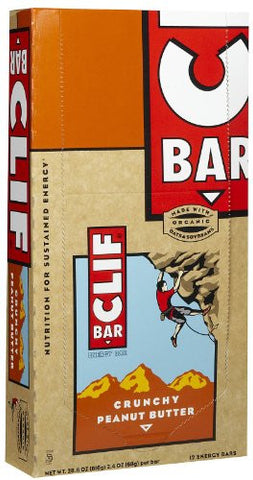 Clif Bar Crunchy Peanut Butter Energy Bars 12 Count.