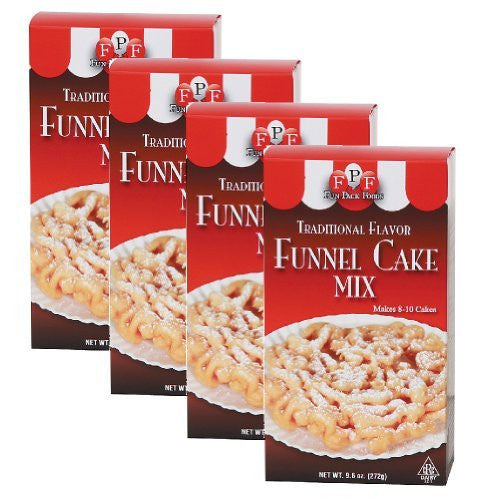 (Set of 4) Traditional Flavor Funnel Cake Mix Batter Refills, County Fair Fun