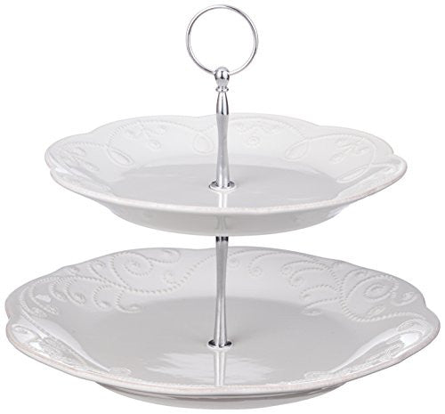 FRENCH PERLE WH TIERED SERVER