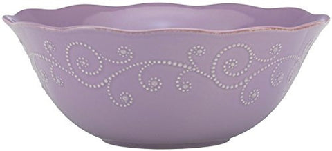 FRENCH PERLE VIOLET SERVE BOWL