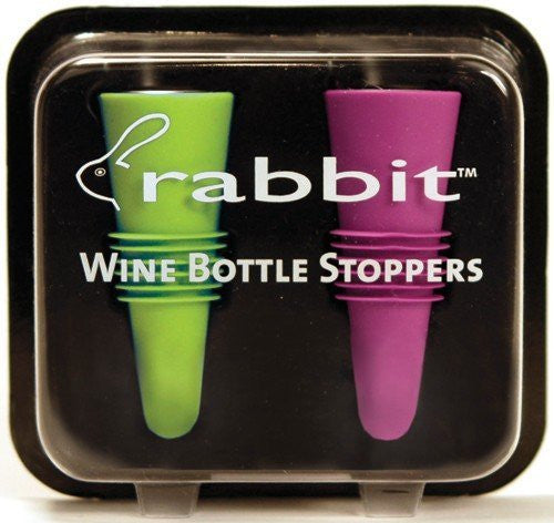 Wine Bottle Stoppers (CDU) Set of 2 Assorted Colors