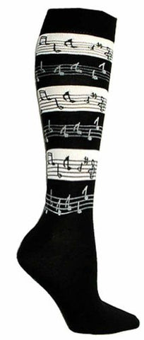Knee High Socks - Music Stripe