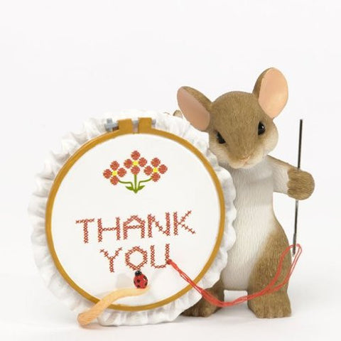 Charming Tails Thank You Sew Much Figurine