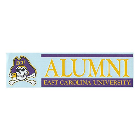 Window Decal, Logo With Alumni, 3" x 10", East Carolina (not in pricelist)