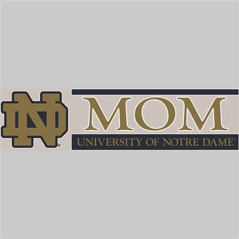 Window Decal, Logo With Mom, 3" x 10", Notre Dame (not in pricelist)