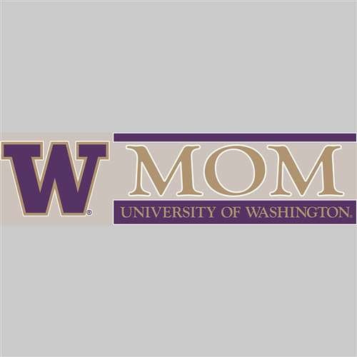 Window Decal, Logo With Mom, 3" x 10", Washington (not in pricelist)