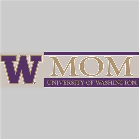 Window Decal, Logo With Mom, 3" x 10", Washington (not in pricelist)