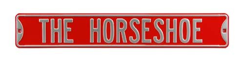 Ohio State Buckeyes, The Horseshoe Ohio State Street  Sign, 6"x36"