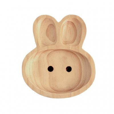 Petits et Maman Kids Wood Plate - Rabbit