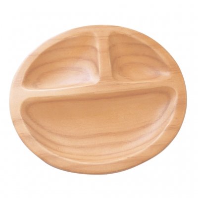 Petits et Maman Kids Wood Plate - Round