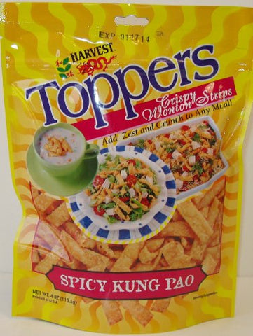 Wonton Salad Topper - Spicy Kung Pao Flavor 4 Oz.
