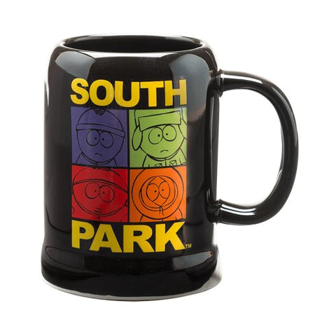 South Park 20 oz. Ceramic Stein, 5" x 3.5" x 3.5"