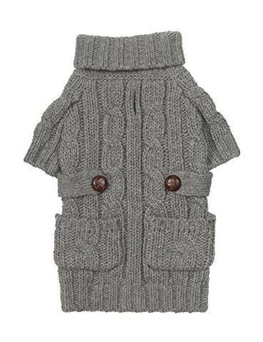 Heather Gray Chunky Turtleneck - Size 12"