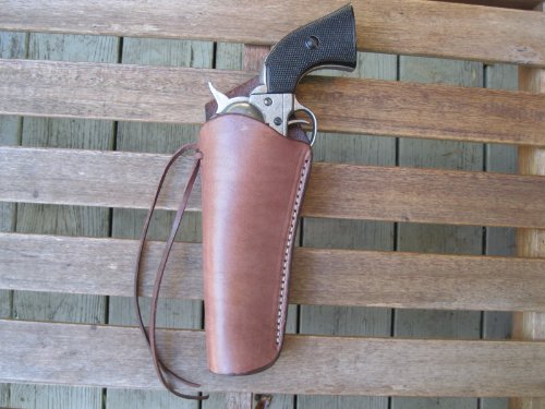 Cross Draw Holster Chocolate Left Handed
