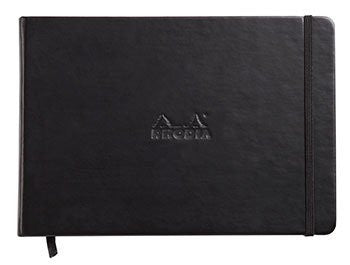 Rhodia Webnotebooks “Landscape” 5 ½ x 8 ¼ Black Blank 96 sheets