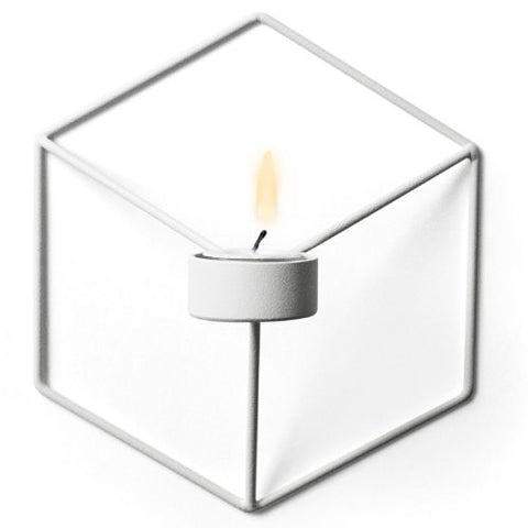 POV Wall Candleholder, White