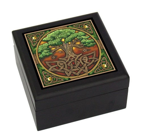 Celtic Tree of Life Box 5" x 5"
