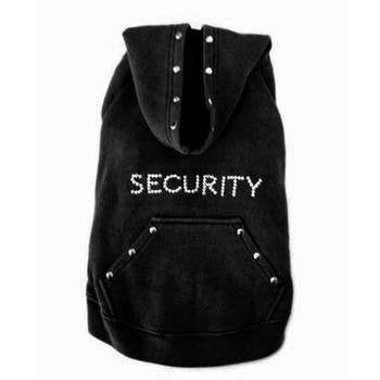 Black Security Dog Sweatshirt, Small
