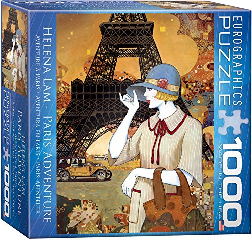 Paris Adventure by Helena Lam 1000 pc 8x8 inches Box, Puzzle