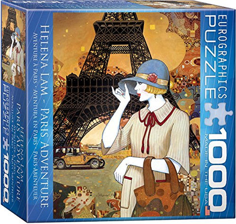 Paris Adventure by Helena Lam 1000 pc 8x8 inches Box, Puzzle