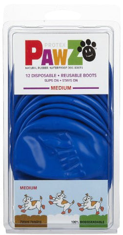 Pawz Dog Boots Blue Medium