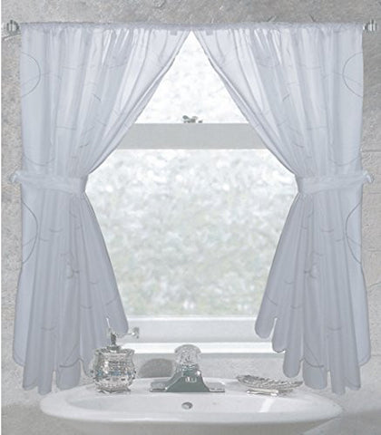 Ava Fabric Window Curtain - White