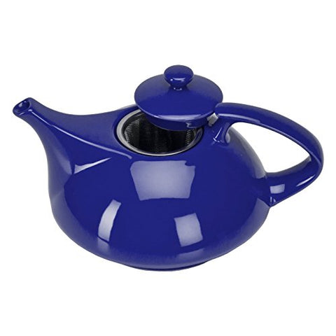 Teapot with Infuser, Cobalt Blue 30 Oz
