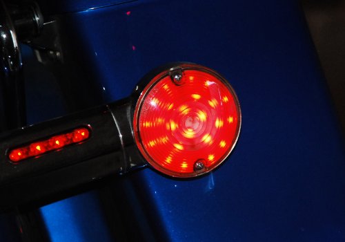 OZ-USA Red LED Bulb Harley Touring Rear Turn Signal Road King Glide Electra Ultra 1156
