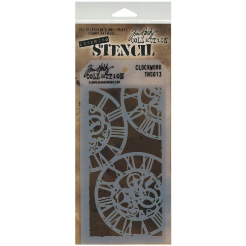 Stampers Anonymous Tim Holtz Layering Stencil - Clockwork