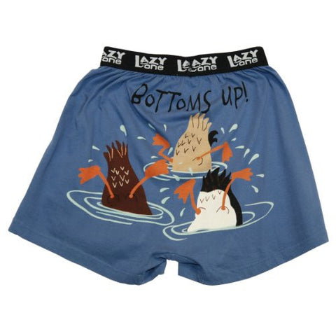 Lazy One Comical Boxers, Bottoms Up!, XL