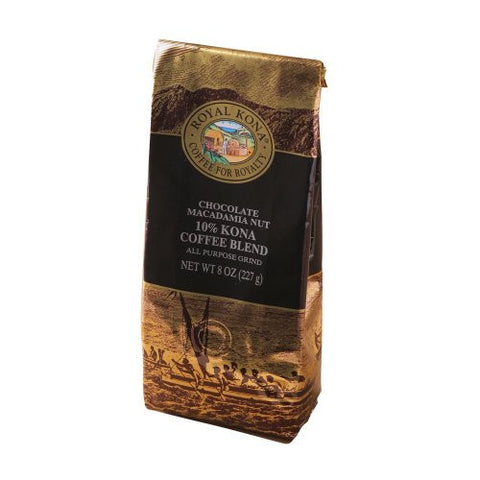 10% Kona Coffee Blends - Royal Kona Chocolate Macadamia (8oz) (APG)