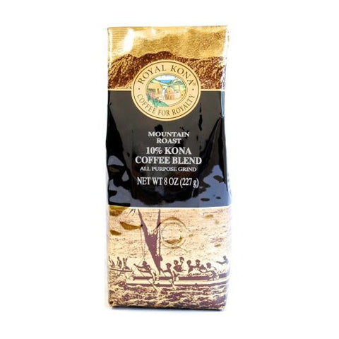 10% Kona Coffee Blends - Royal Kona Mountain Roast (8oz) (APG)