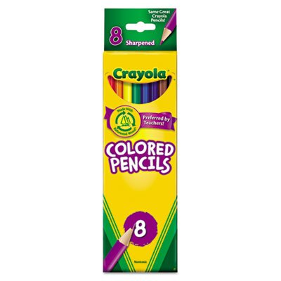 8 ct. Colored Pencils, Long