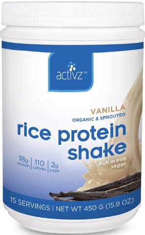 Organic Vanilla Rice Protein Shake (15sv)